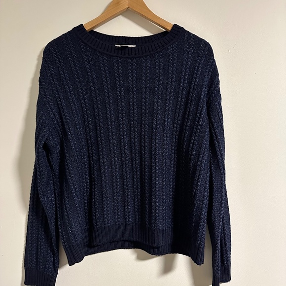 St John Sport | Women’s Crew Neck Knit Sweater Navy Blue Size Large - Picture 7 of 13